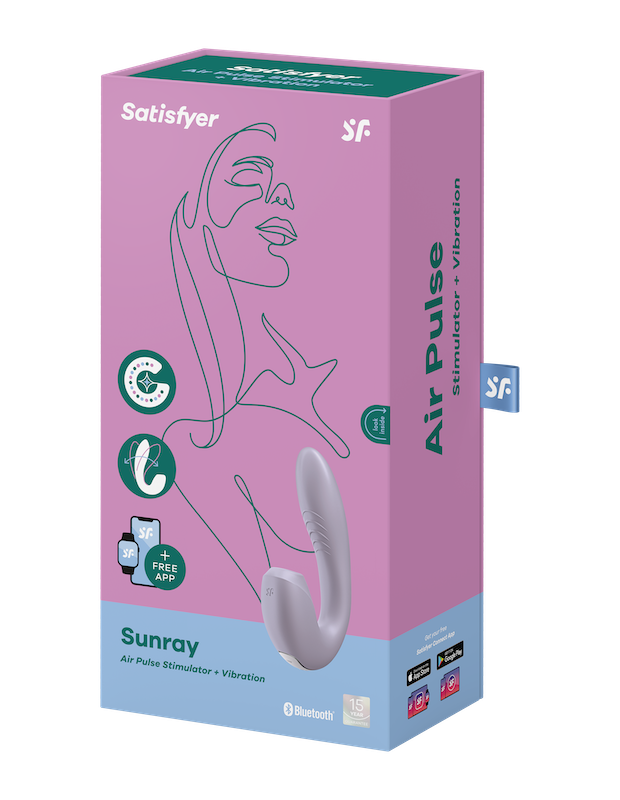 【限定カラー】Satisfyer Sunray Lilac/サティスファイヤー サンレイ ライラック 吸うやつ　両点責め アダルトグッズ