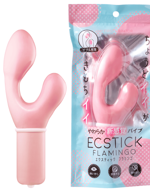 Ecstick FLAMINGO Pink バイブ クリバイブ 女性用 アダルトグッズ 大人のおもちゃ