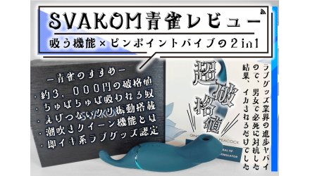 【SVAKOM青雀レビュー】 即イキ2in1性能が破格値のラブグッズ【吸引バイブ× クリ刺激の神】 NEW！